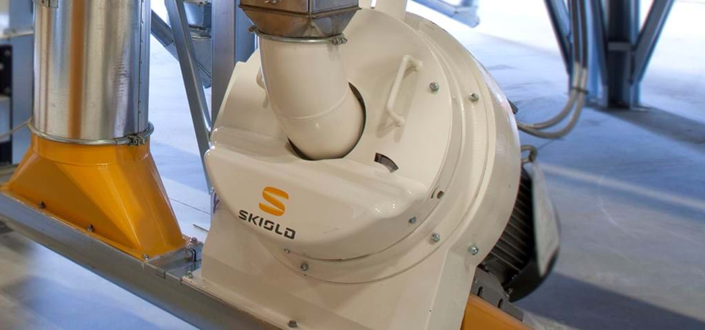 Equipo para fabricación de piensos | Molino de discos SKIOLD: molienda de muchos tipos diferentes de materias primas