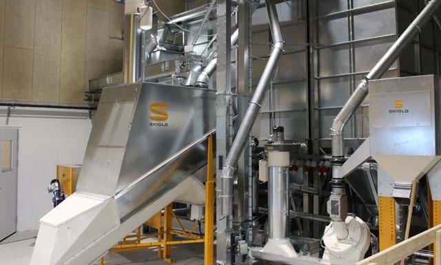 Mezclador inclinado SKIOLD para una mezcla eficiente del alimento