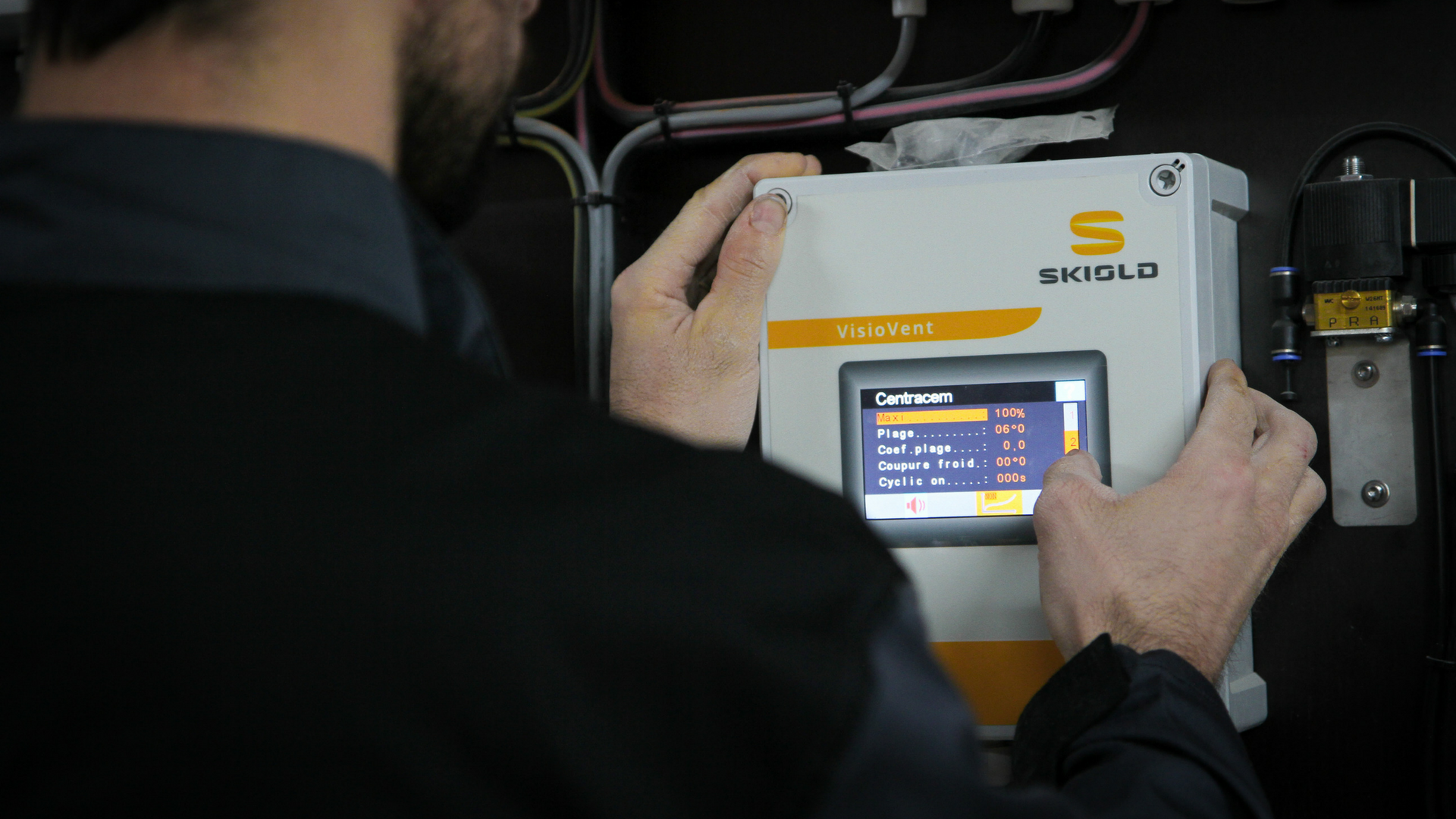 Control preciso de ventilación, calefacción, remojo, refrigeración a alta presión y aspersión 